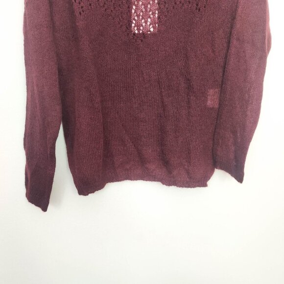 Sezane Daya Mohair Sweater in Prune Small NWT - Picture 5 of 9